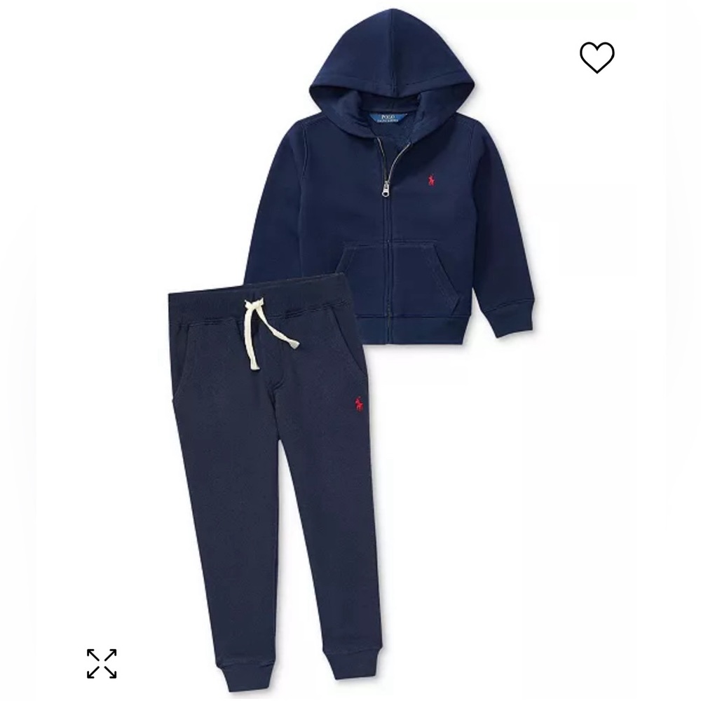 Toddler Cotton Fleece Jogger and Hoodie